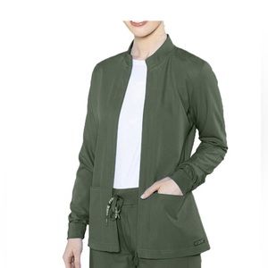 Olive Green Scrub Jacket by Butter Soft size XL